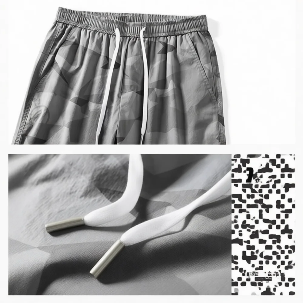 Mens Camo Joggers Summer Thin  - огляд і ціна Mens Fashion Camo Pants