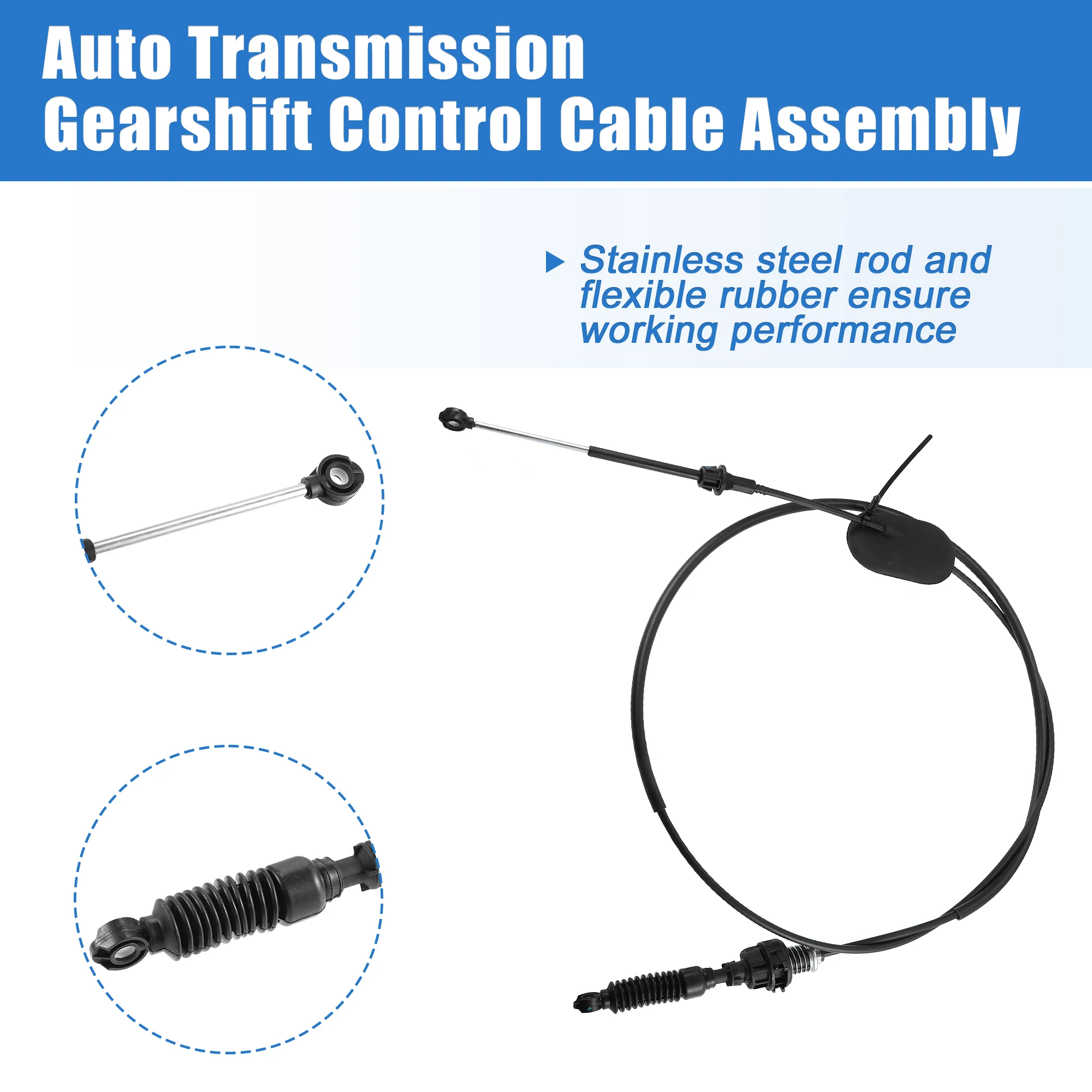 X Autohaux Auto Gear Shift Cable Transmission Shifter Cable 15189198 Fit for Chevrolet Blazer 1999-2005 for GMC Sonoma 1999-2004