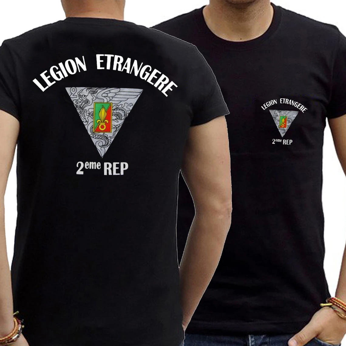 

French Army Elite Units 2eme REP Foreign Parachute Regiments T-Shirt New 100% Cotton Short Sleeve O-Neck Casual Mens T-shirt