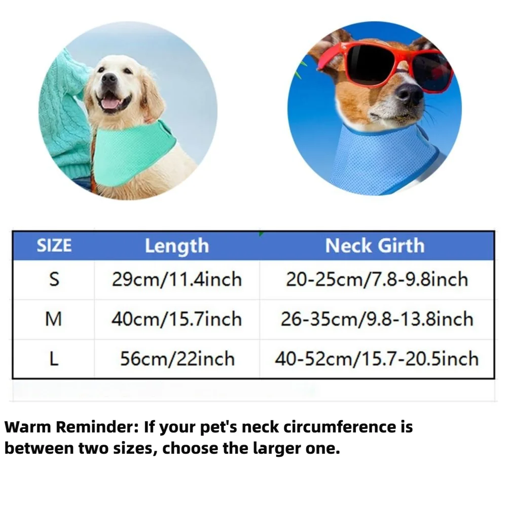 New Adjustable Dog Cooling Ban - огляд і ціна Dog Bandana Scarf