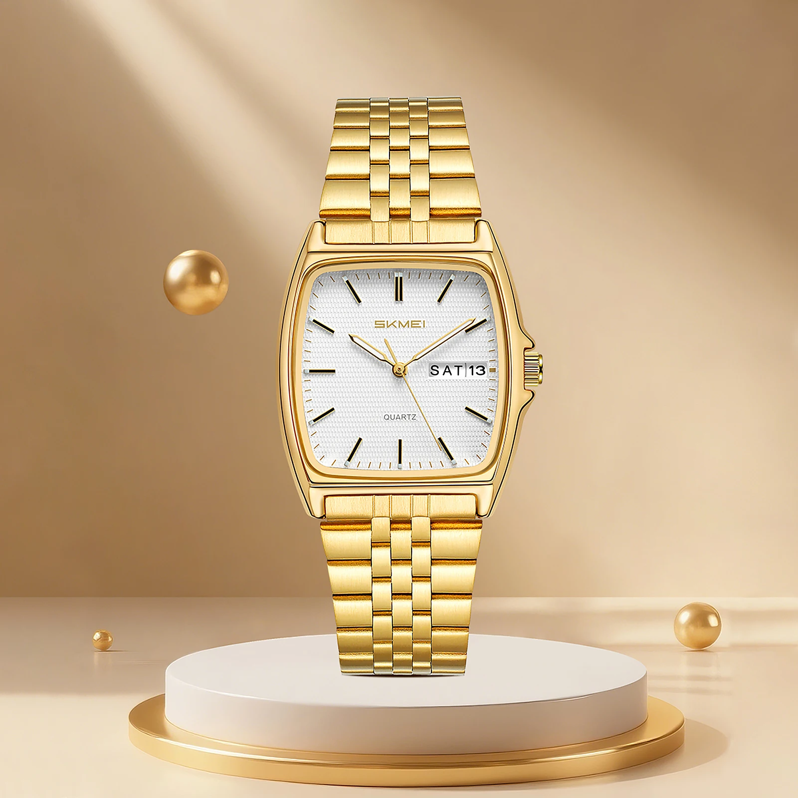 SKMEI 2628 Men's Quartz Wristwatch 30M Waterproof Luxury Women Watch Fashion Casual Clock Business Unisex Chrono Date Display