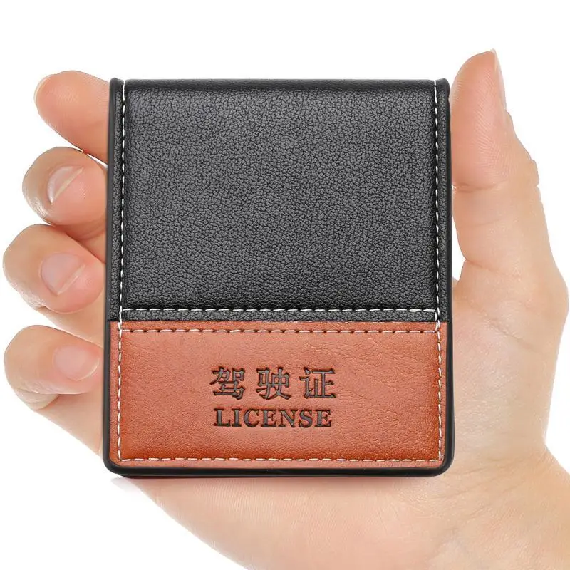 New Driver License Holder PU Leather Card Bag for Car Driving Documents Business ID Passport Card Wallet