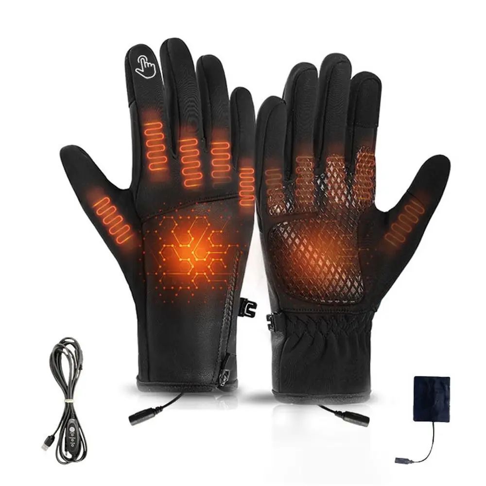 

Creative Winter USB Heated Gloves Waterproof Adjustable Rechargeable Gloves Warm Reusable Hand Warming Gloves