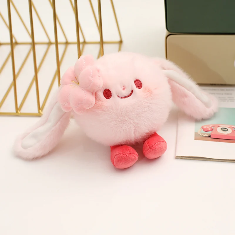Cute Kawaii Rabbit Cat Dog Sheep Plush Pendant Decompress Pinch Music Plush Toy Bag Keychain Pendant Bag Car Pendant