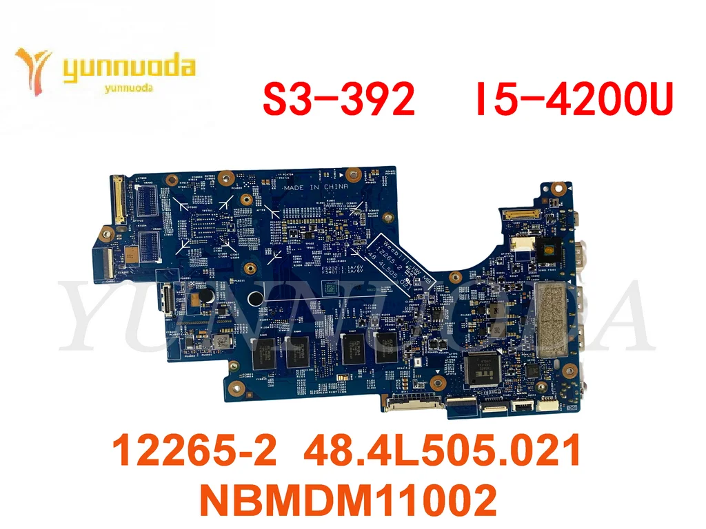 12265-2  48.4L505.021  NBMDM11002 For ACER Aspire S3-392  Laptop motherboard  With  I5-4200U CPU tested good