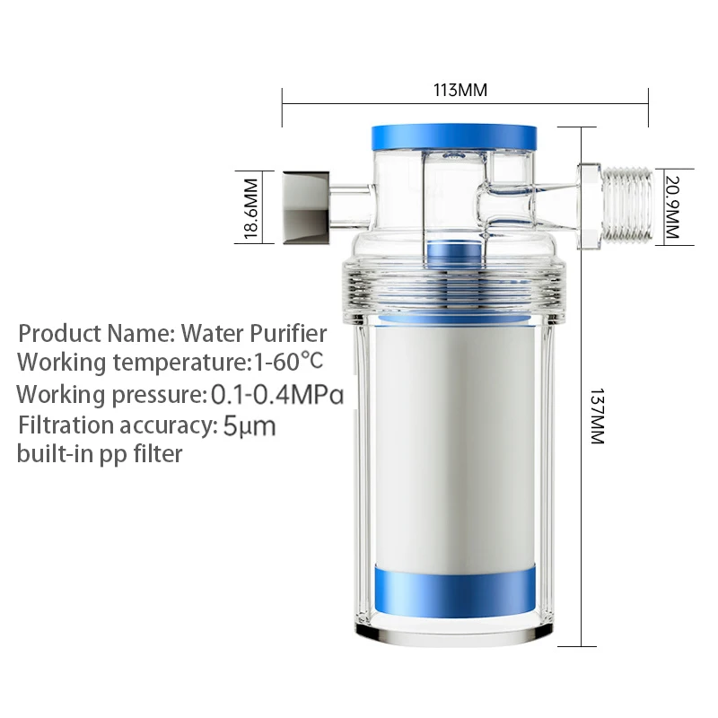 Shower Head Filter for Hard Water - 5 Replacement Cartridges -20 Stage - Water Softener To Remove Chlorine and Fluoride