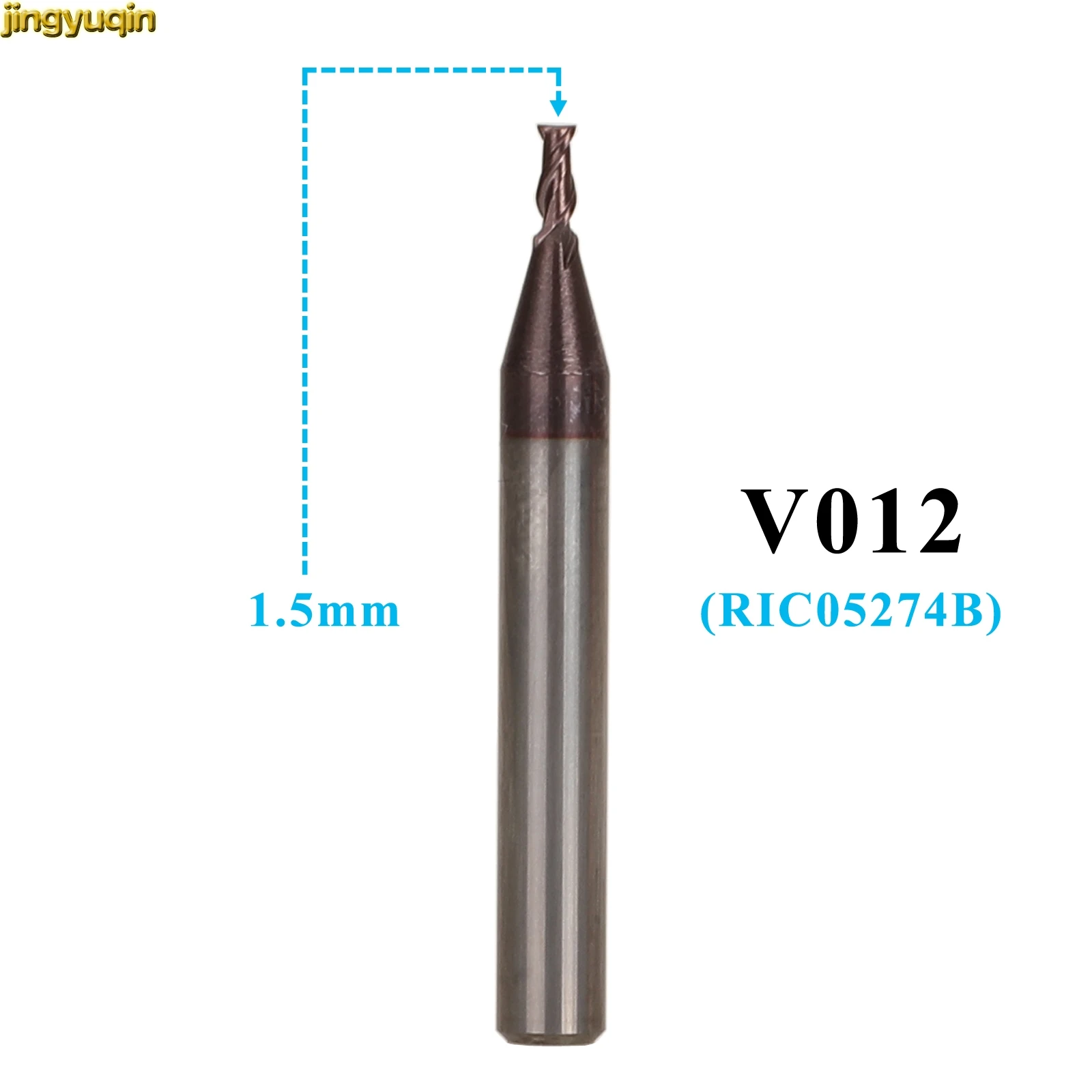 Jingyuqin 10pcs 1.5mm V012 For Keyline Ninja & Keyline Vortex Ninja Vortex Gymkana 994 Versa Milling Cutter Copy Blank Machine