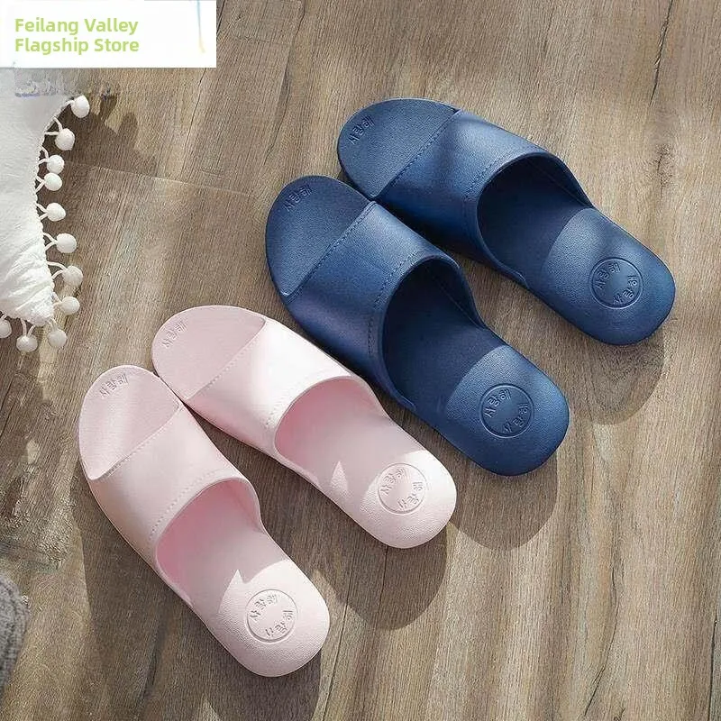 

2026 New Women's Slippers Summer Bathroom Anti-slip Home Slippers Bath Thick Bottom Couples Indoor Cool Slippers EVA Material