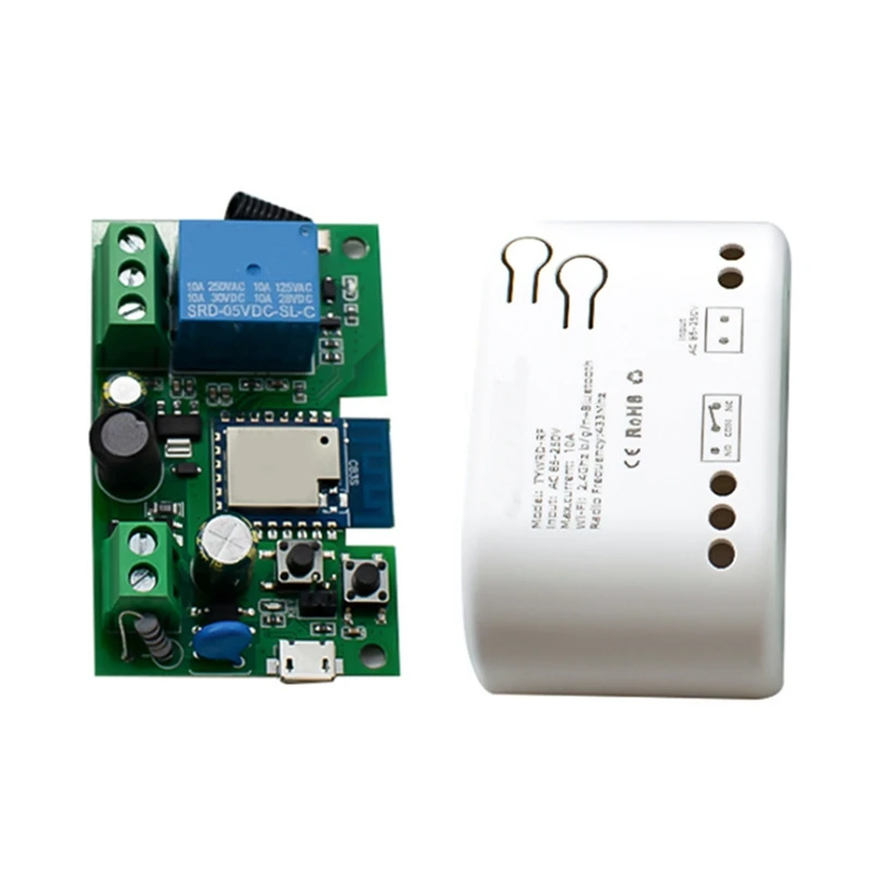 

Tuya WIFI Gate Garage Door Opener Smart Motor Switch Module AC85-250V Self-Locking Timering Receiver