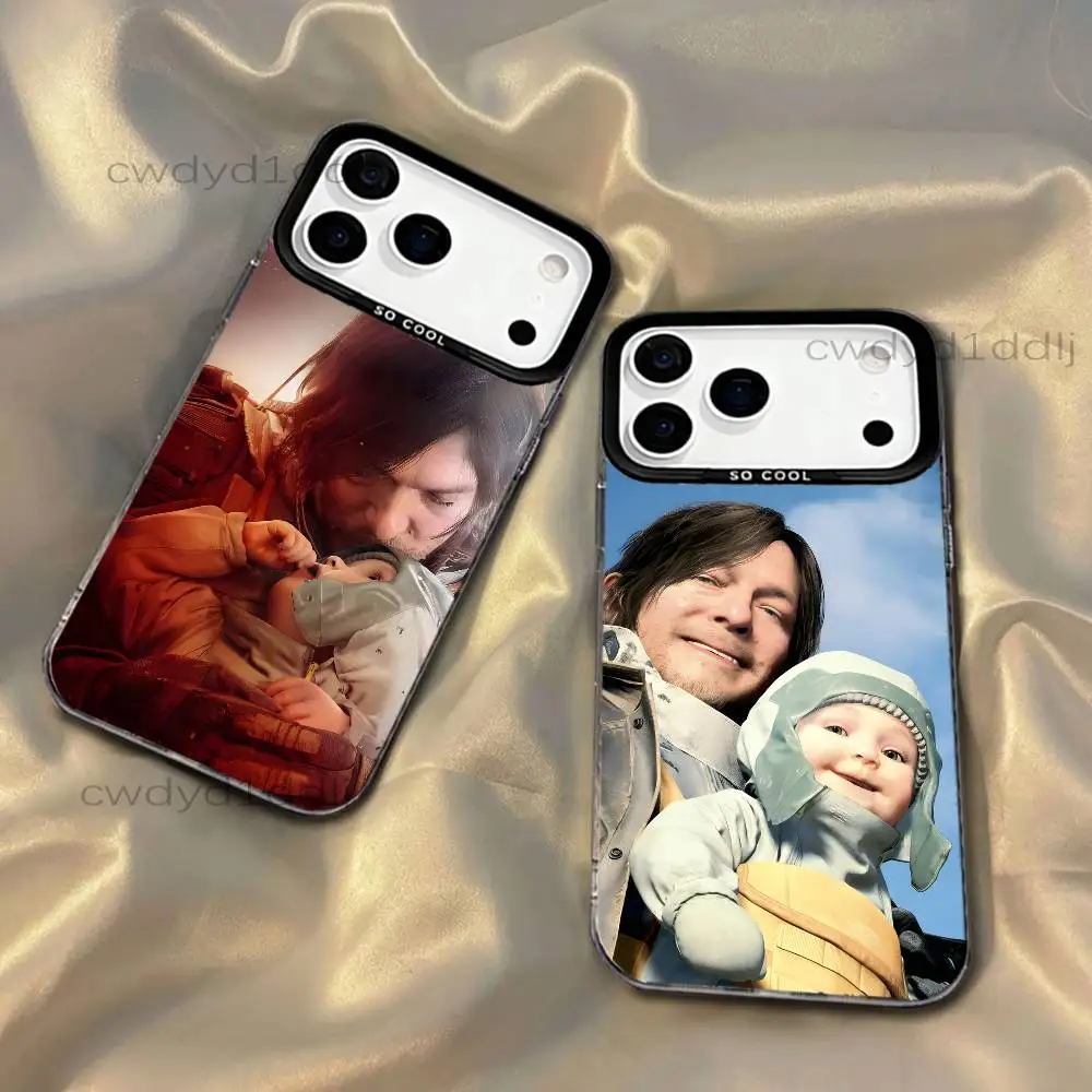 

D-Death Stranding 2 On The Beach Phone Case For iPhone 17,16,15,14,13,12,11,X,8,7,Pro,Max,Plus,SE4,Air,Mini IMD Gray Hard Matte