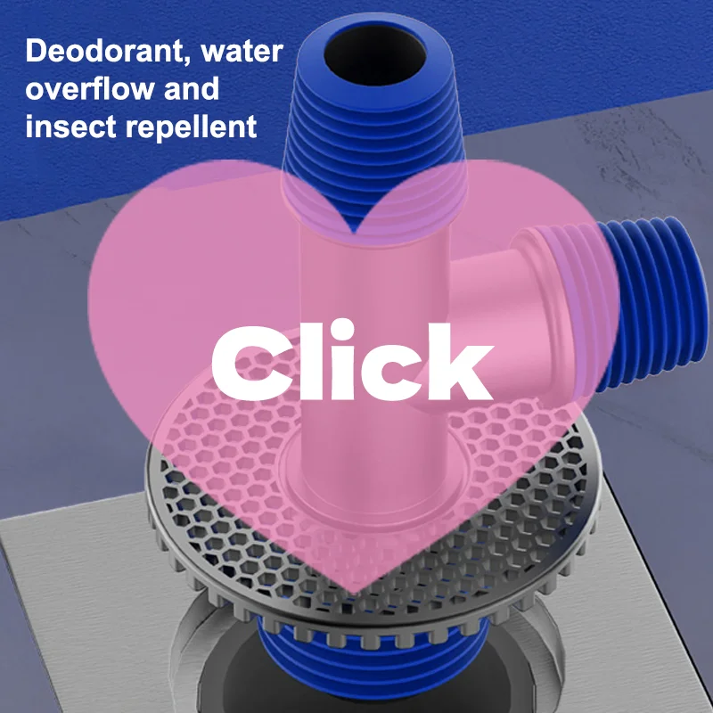 غسالة استنزاف الأنابيب الطابق استنزاف مشترك الحمام أنابيب الصرف إزالة الروائح الكريهة ومجفف مضاد للتدفق غطاء خاص ثلاثي الاتجاهات #1