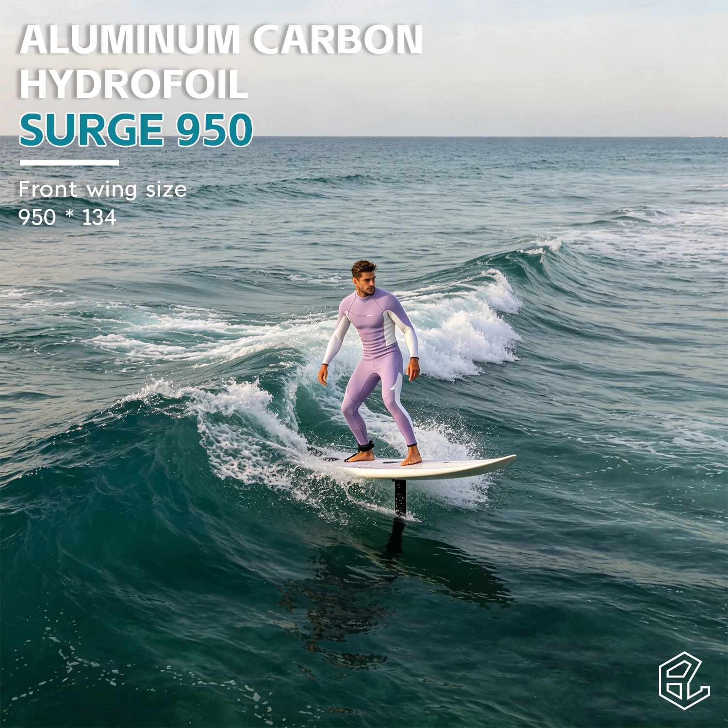 Carbon Fiber SURGE 950  949sqcm Original Manufacturer Direct Supply Hydrofoil Replacement Wing Fit Surf SUP Wing Foiling Board