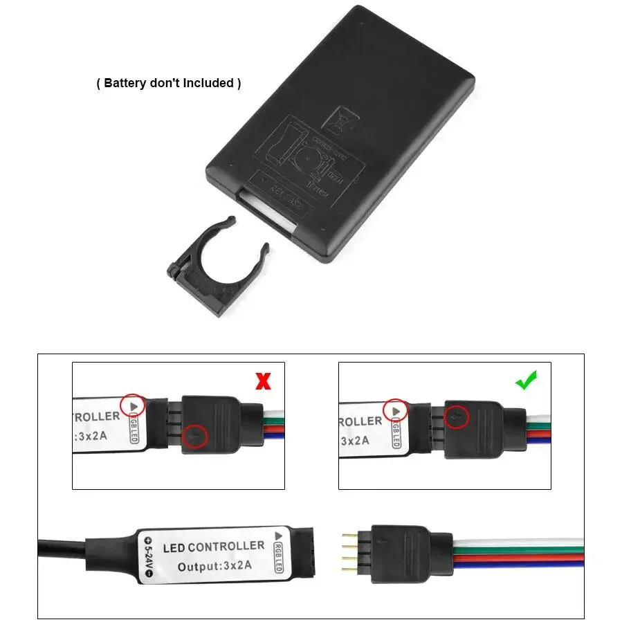 Kontroler LED RGB USB 3/24/44Keys DC 5V 12V Pilot na podczerwień do taśm LED SMD 3528 5050 RGB