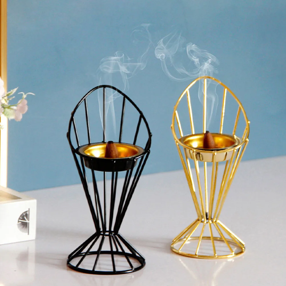 

Hand Held Incense Burner Censer Holder Desk Black Decorative Office Lightweight Compact Creative Practical Durability Powder