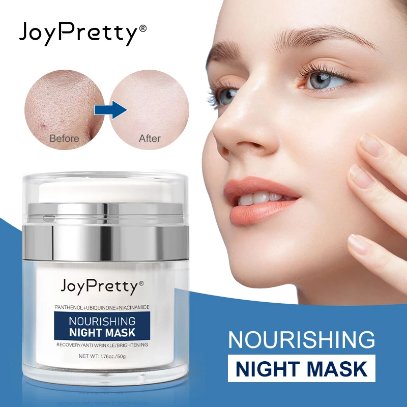 

JoyPretty Moisturizing Sleeping Mask Night Rejuvenating Cream Niacinamide Whitening Vitamin E Anti Dry Wrinkle Firming Skin Care