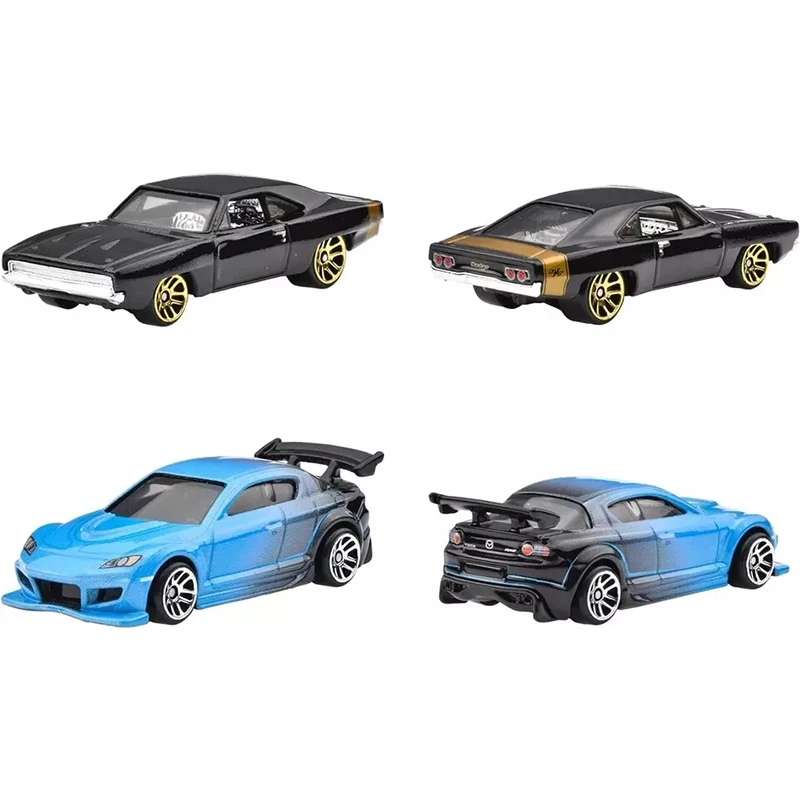 Hot Wheels HVX27 Fast and Furious 10 Cars Volkswagen Jetta Mazda RX Dodge Charger Chevy Fleetline Honda 1/64 Diecast Model Toy