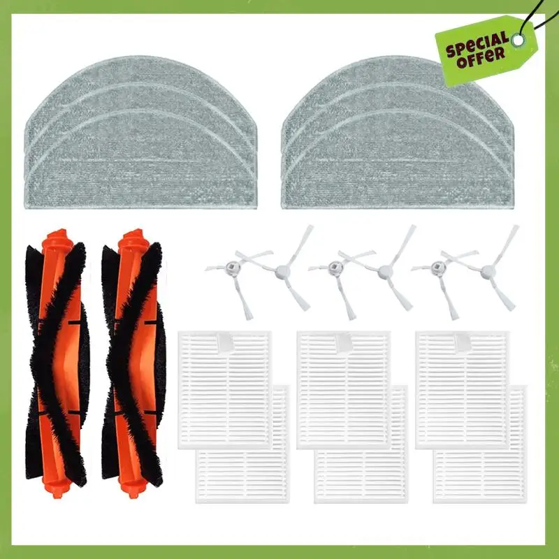 ABGP-متوافق مع Xiaomi روبوت فراغ E10 E12 E10C C103 استبدال إكسسوارات قطع غيار فرشاة جانبية تصفية ممسحة القماش