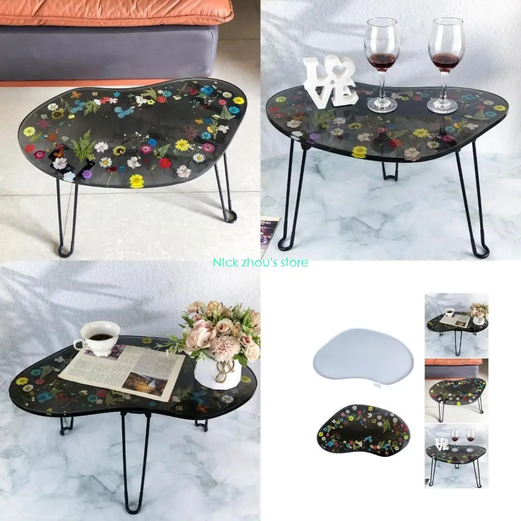 

E15E Irregular Cutting Board Molds Crafting Silicone Mold Unique Table Molds