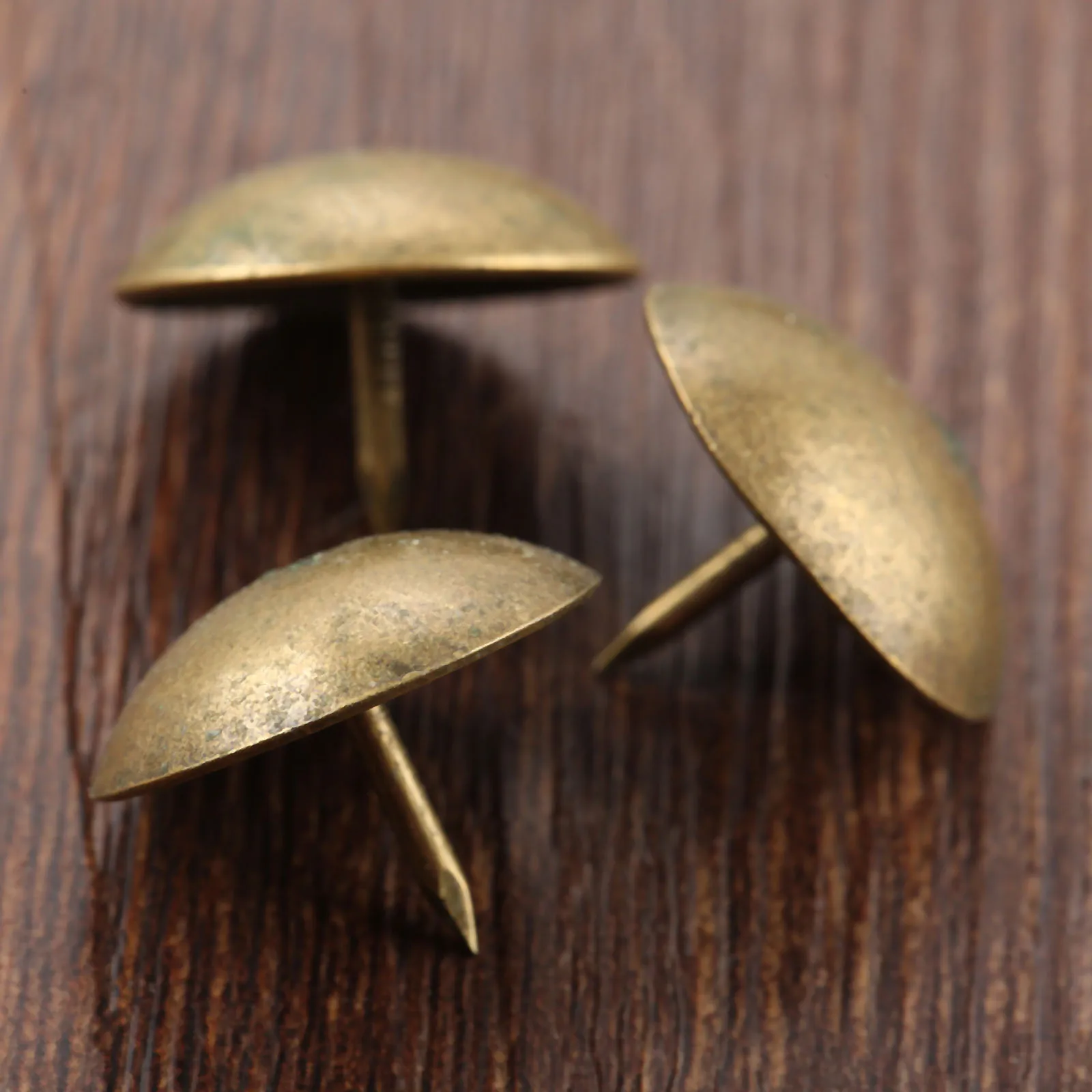 DRELD-골동품 황동 실내 장식 네일 보석 선물 상자, 소파 가구 장식 압정 스터드 압정 도어 네일 하드웨어, 40 개, 18x15mm