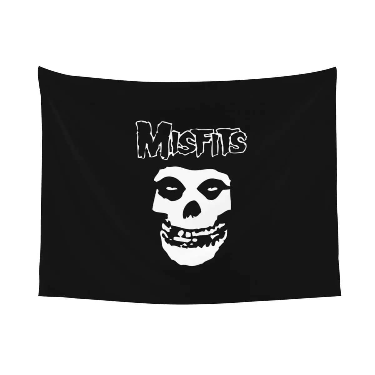 Custom Rock Punk Band Misfits Skull Face Tapestry Home Decor Hippie Wall Hanging Heavy Metal Tapestries for Living Room