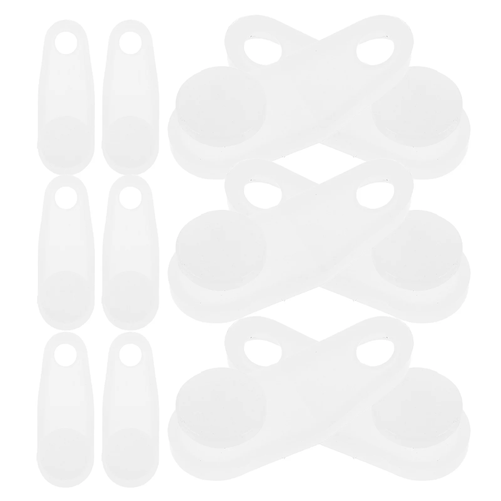 

100Pcs Plastic Curtain Track Gliders White Silent Sliding Hooks Easy No-Drill Setup for Curtains Living Room Bedroom Rv Curtain