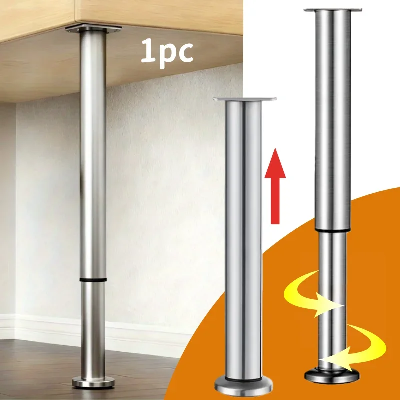1PC adjustable lifting support column, extendable furniture legs, sofa, cabinet, and multi-purpose desk legs - easy to install