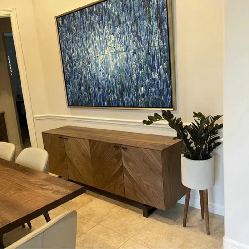 Armadi buffet da ristorante Credenza portaoggetti con gambe in metallo con cassetti per la casa e la cucina