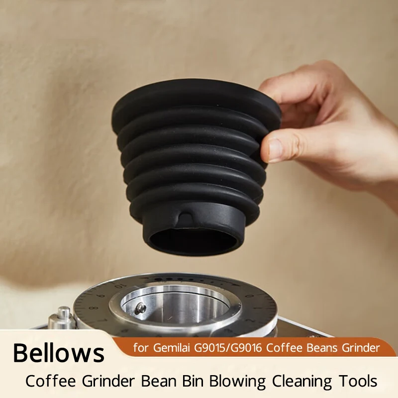 Molinillo de café, almacén de granos de soplado de aire, tolva de dosis única, fuelle, contenedor de granos, Herramientas de limpieza para GEMILAI G9015/G9016