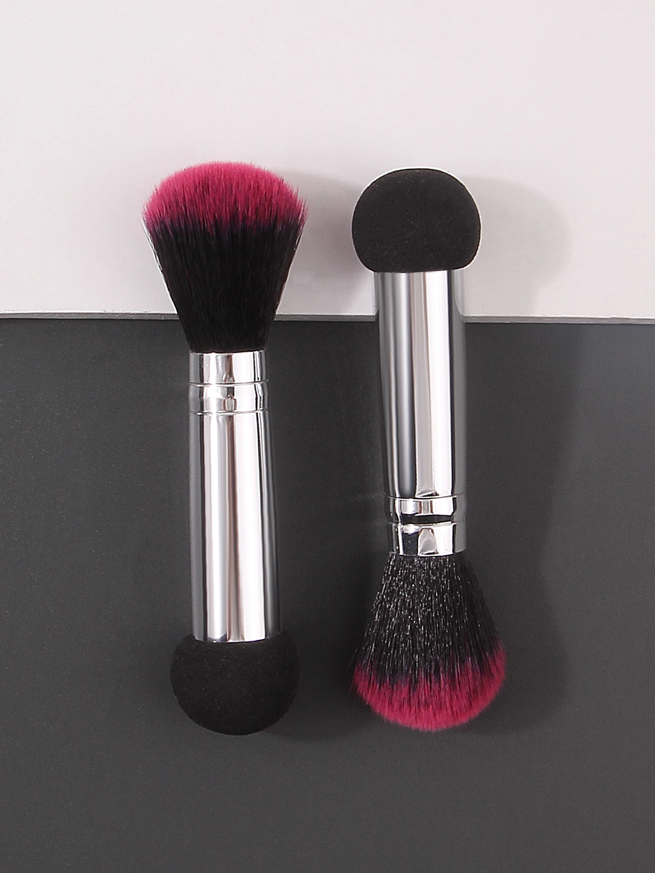2/3PCS multi-functional dual-head makeupbrush, blush brush,supersoft sponge head concealerbrush,portable makeuptool forbeginners