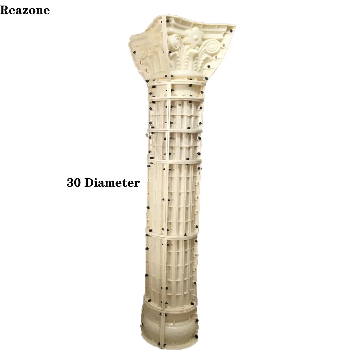 

30 см 11,81 дюйма, инструменты для свадебных колонн, АБС-пластик, прочная круглая бетонная форма для пьедесталя с клювом, листьями и плавным тиснением