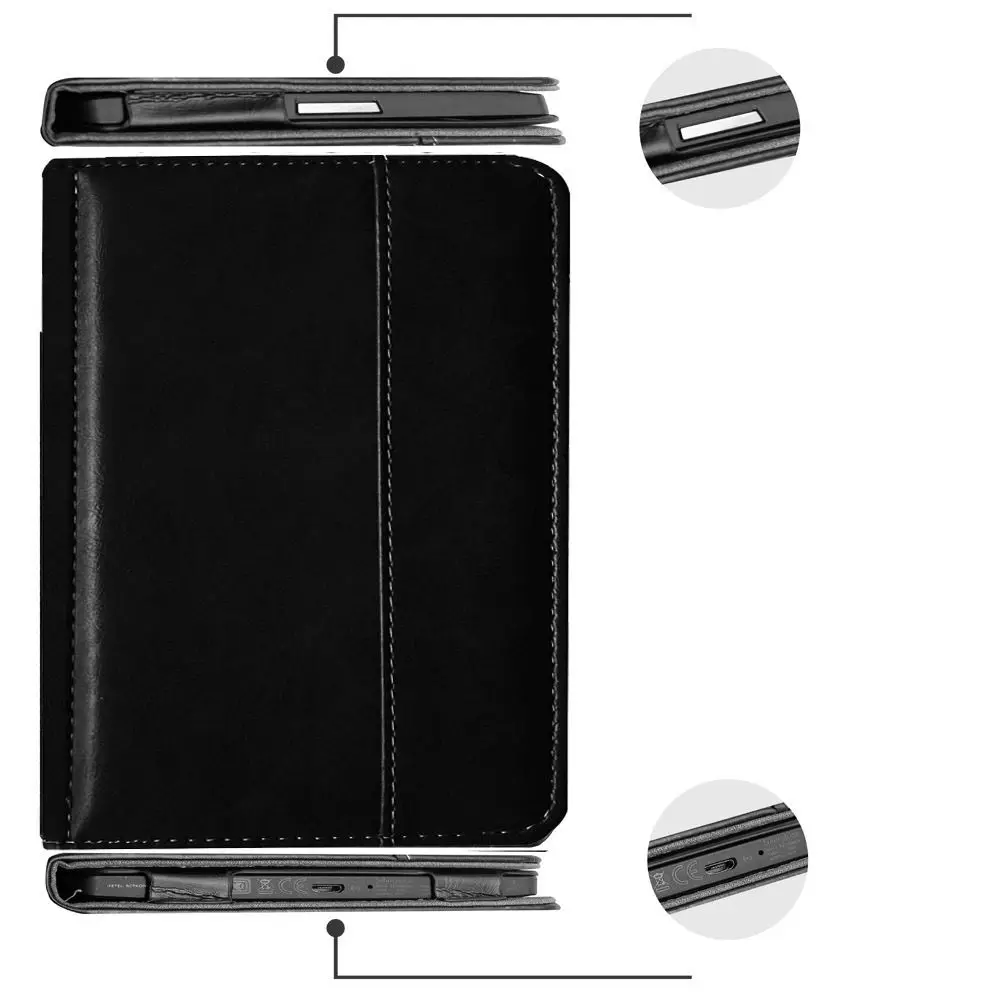 Auto Sleep/Wake 6 Inch E-Reader Case Leather Microfiber Lining WP63GW Protective Case Shockproof for Kindle 7th Generation 2014
