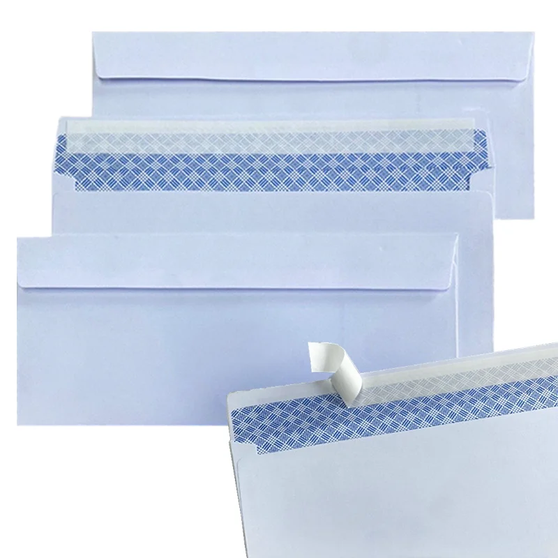 10/20PCS Windowless white envelope 10 # Secure Business Envelope Can hold A4 paper Bill invoice Self Sealing Envelope