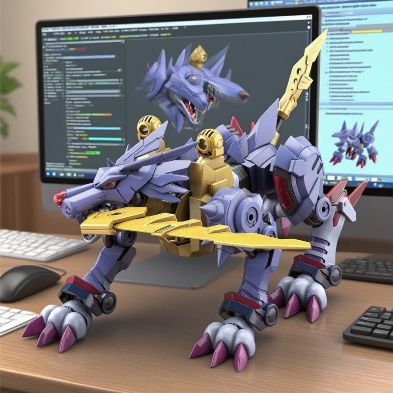 

Фигурка Bandai Rise Digimon Steel Garulumon, комплект модели, подвижная подвижная фигурка, коллекционная игрушка