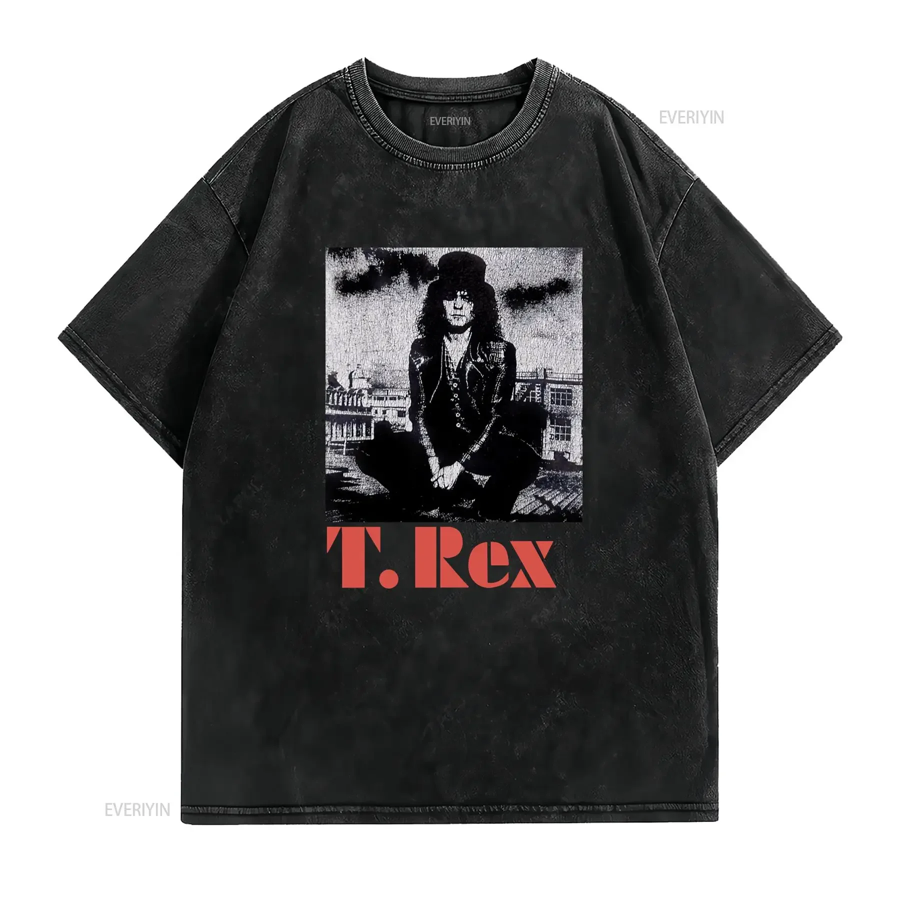 Marc Bolan T Rex Band Album Tour Adult Shirt S 5XL vintage Washed Unisex Versatile Soft Stretched Breathable Slightly