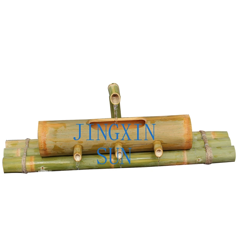 Fish tank bamboo ornament bamboo tube water filter fish farming solar energy no electricity self-circulation system unplugged