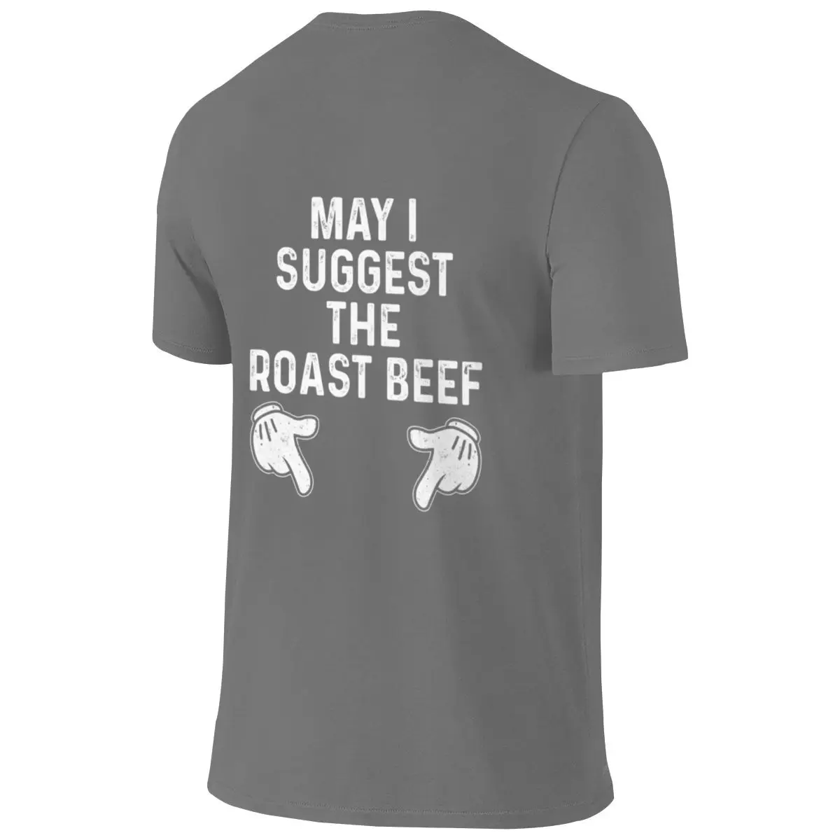 May I Suggest The Roast Beef Japanese Fresh Reversible T-shirtUrban Minimalist Solid Color Women's T-shirts