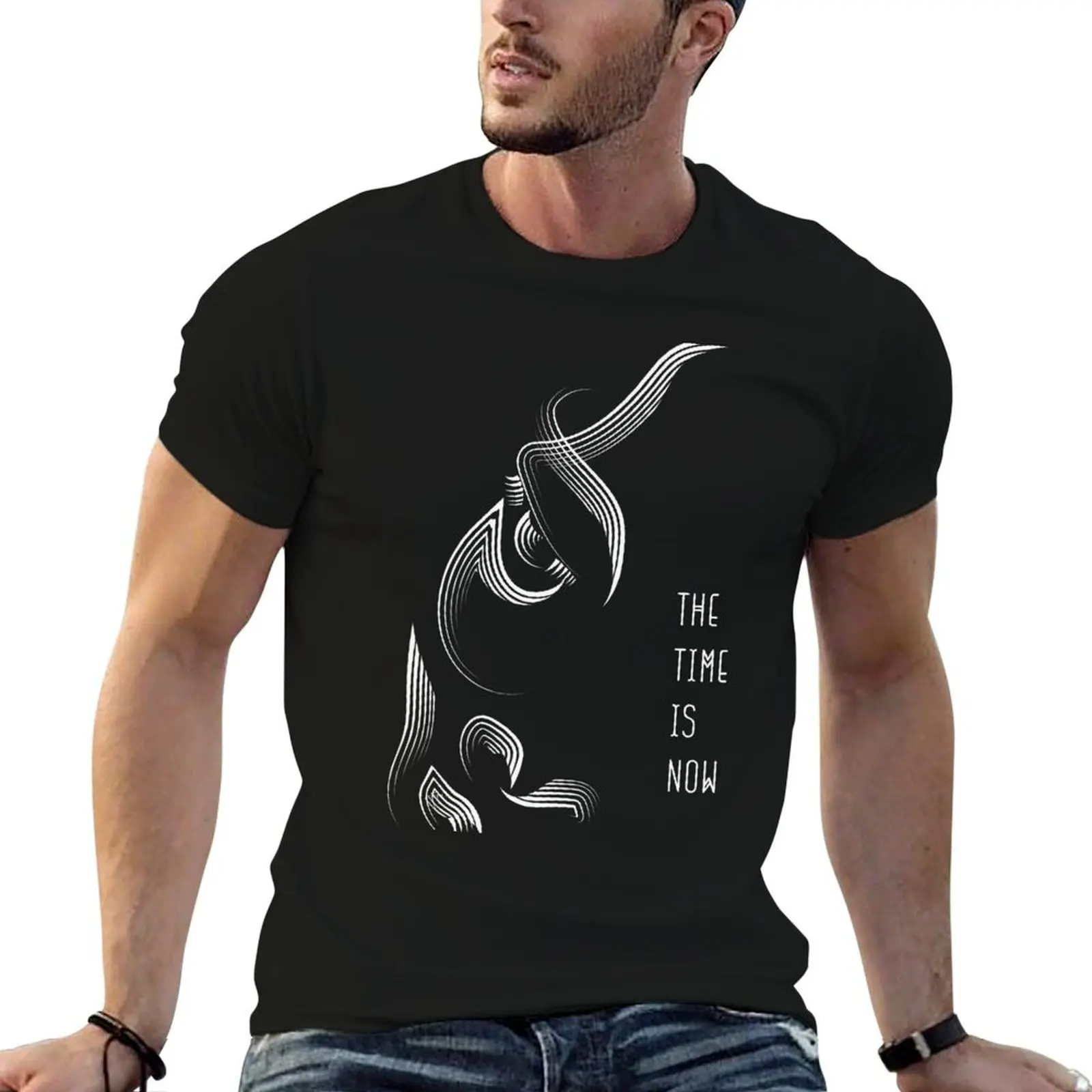 The Time Is Now T-Shirt Breathable Mesh Panel T-Shirt