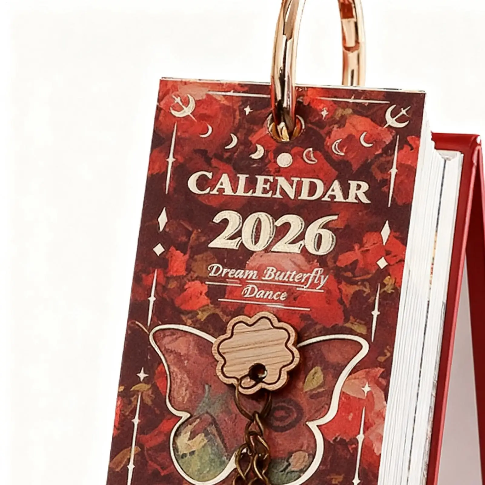 2026-卓上カレンダー-365-日レトロ油絵デイリープランナー装飾芸術カレンダー玄関デスクトップリビングルーム用