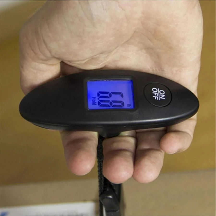 40kg/100g Portable Luggage Scale High Precision Travel Digital Hanging Scales With Webbing belt LCD Digital Electronic Luggage