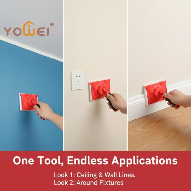 Latest Professional Latex Paint Edger Brushes Multifunctional Wall Ceiling Corner Painting Brush Color Separator Trimmer Tools