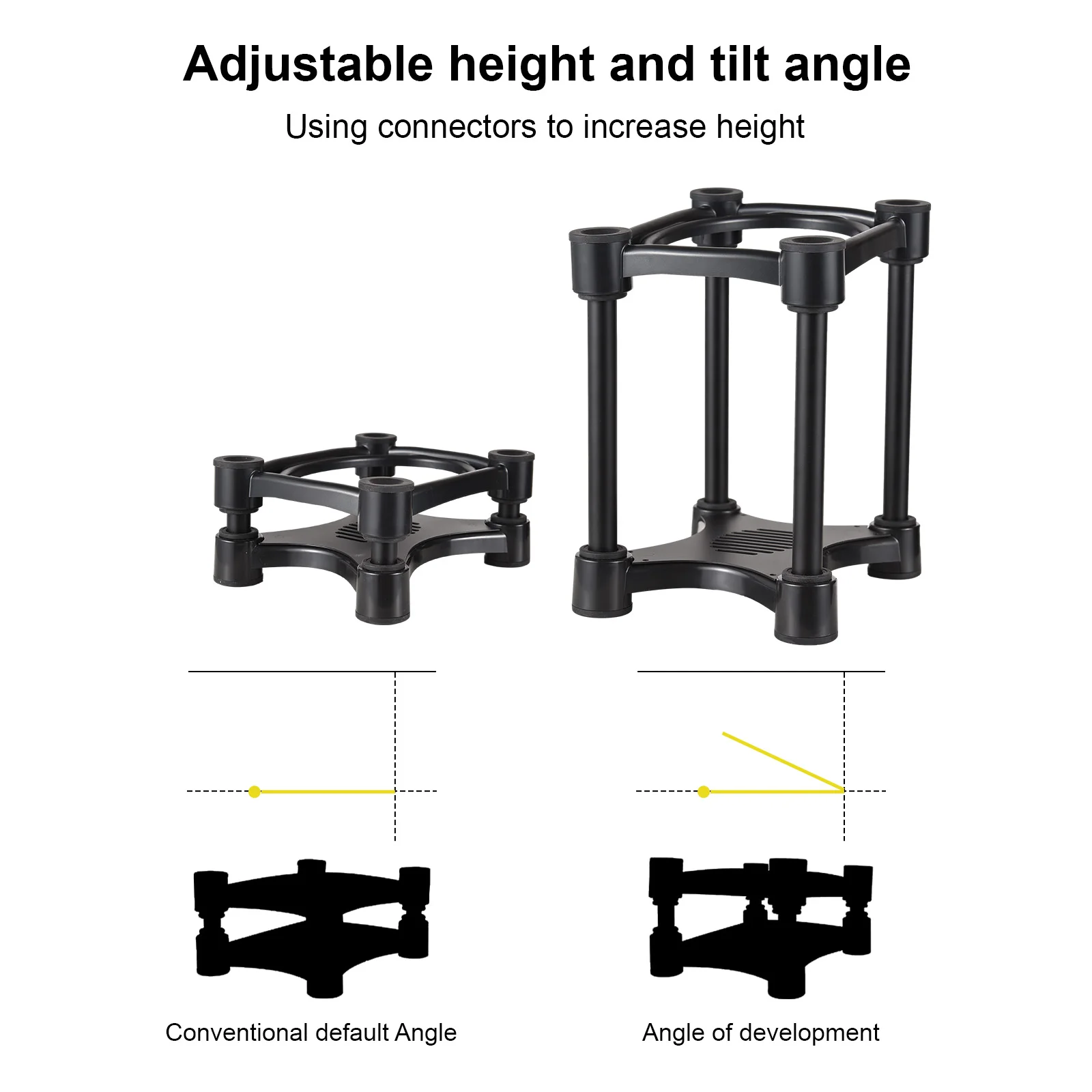 

Monitor Audio Bracket Shock Absorber Bracket with Adjustable Tilt Angle Anti-slip and Stable Suction Cups Removable Speaker