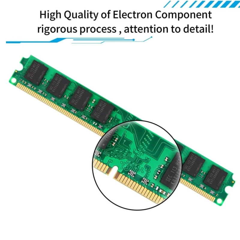 Memoria RAM DDR2 de 50 piezas para ordenador, 2GB, 2g, PC2-6400, 800MHz, PC2-5300, 667MHZ, DIMM, 240 pines, AMD, Intel, venta al por mayor