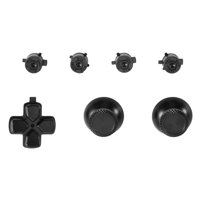 BNVN-Pulsante di direzione trasversale in metallo ABXY Set di chiavi per controller PS5 Set completo Tappi per levetta analogici Parti di riparazione 1 set per PS5 M