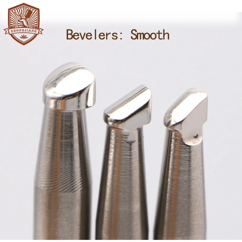 Leather Work Stamping Tool Smooth Bevelers Pattern B028 B412 B413 Carving Leather Craft Zhongjiang 304 Stainless streel Stamps