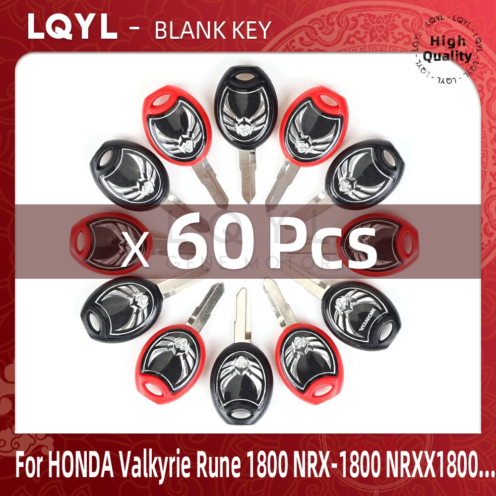 

60Pcs Blank Key Motorcycle Replace Uncut Keys For HONDA Valkyrie Rune 1800 NRX-1800 NRXX1800 Replacement Accessories