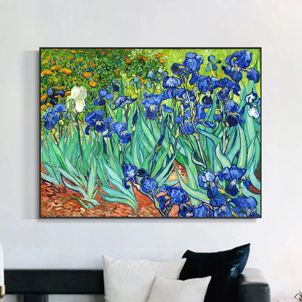 Famous Van Gogh Cafe Terrace At Night Oil Painting Reproductions Print Canvas Poster Wall Art Picture for Living Room Home Decor