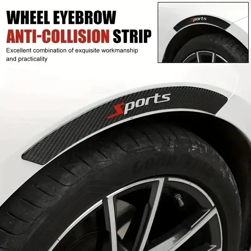 Motors Wheel Brow Decorative Stickers Covering Scratches Anti-scratch Anti-collision Drip Stripes Exterior Protection General