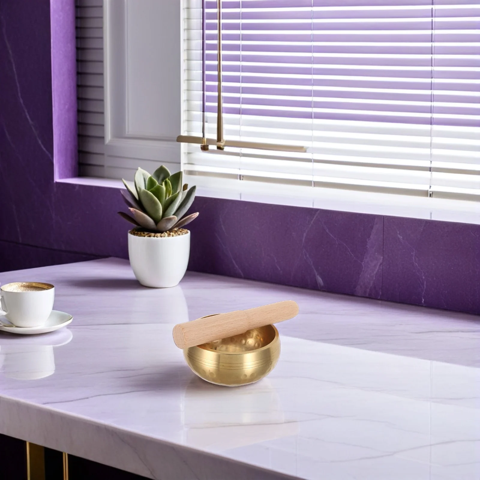 

1Set Tibetan Singing Bowl 3inch Handcrafted Authentic Meditation Yoga Mindfulness Relaxation Hammered Sound Bowl Wooden Striker