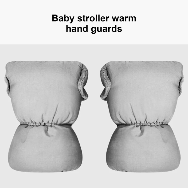 Pushchair Hand Warmer Gloves Universal Pushchair Hand Warmer Muff Mittens Windproof Splashproof Handmuffs for Pram