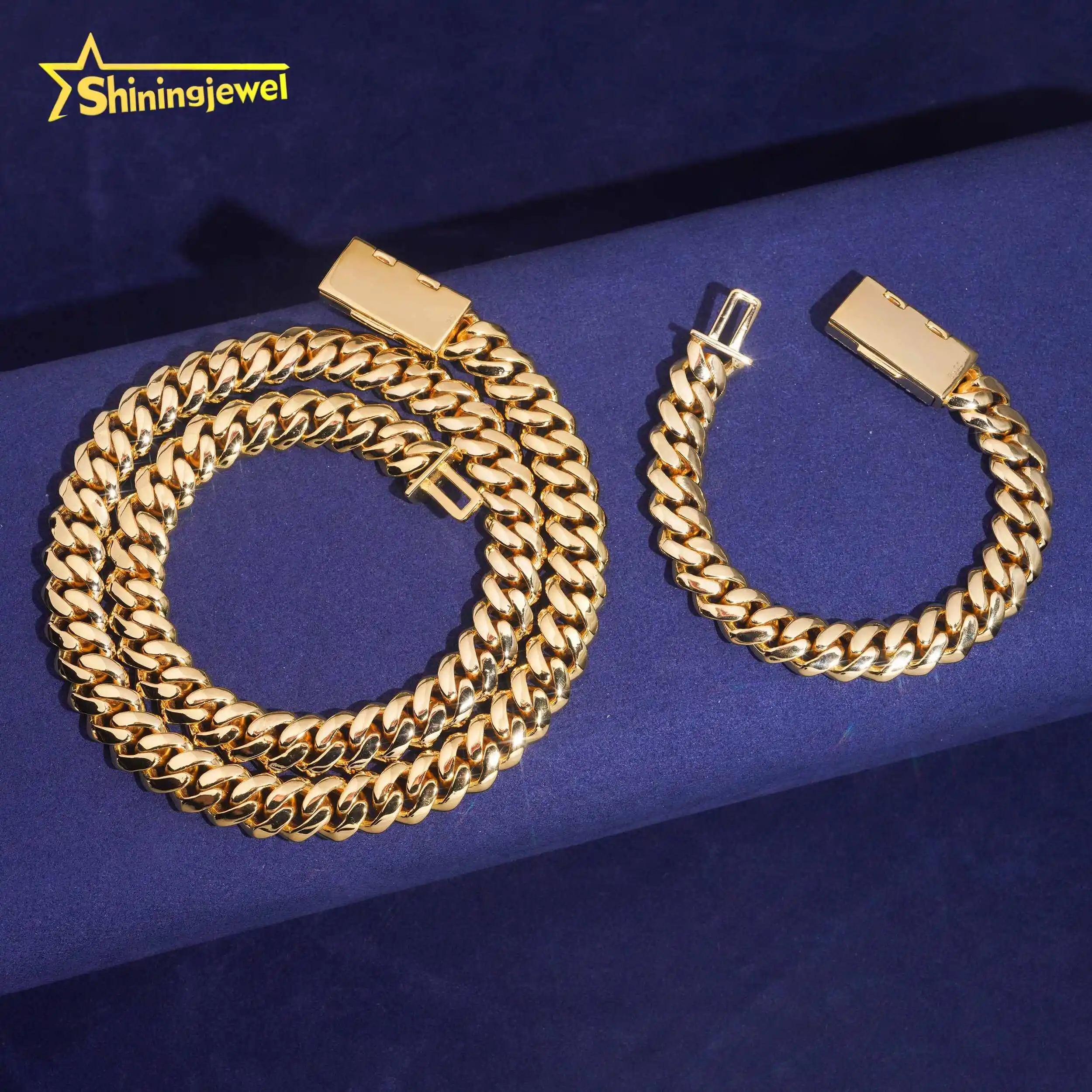 สร้อยคอคิวบันลิงค์เงินแท้ 925  - Cuban Link Chain 12Mm บทวิจารณ์และราคา